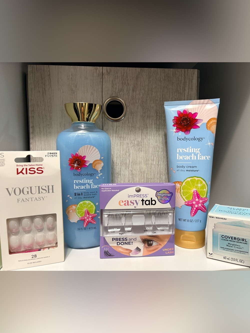 Beauty & Skincare Bundle – KISS Voguish Nails, CoverGirl, Bodycology & imPRESS L